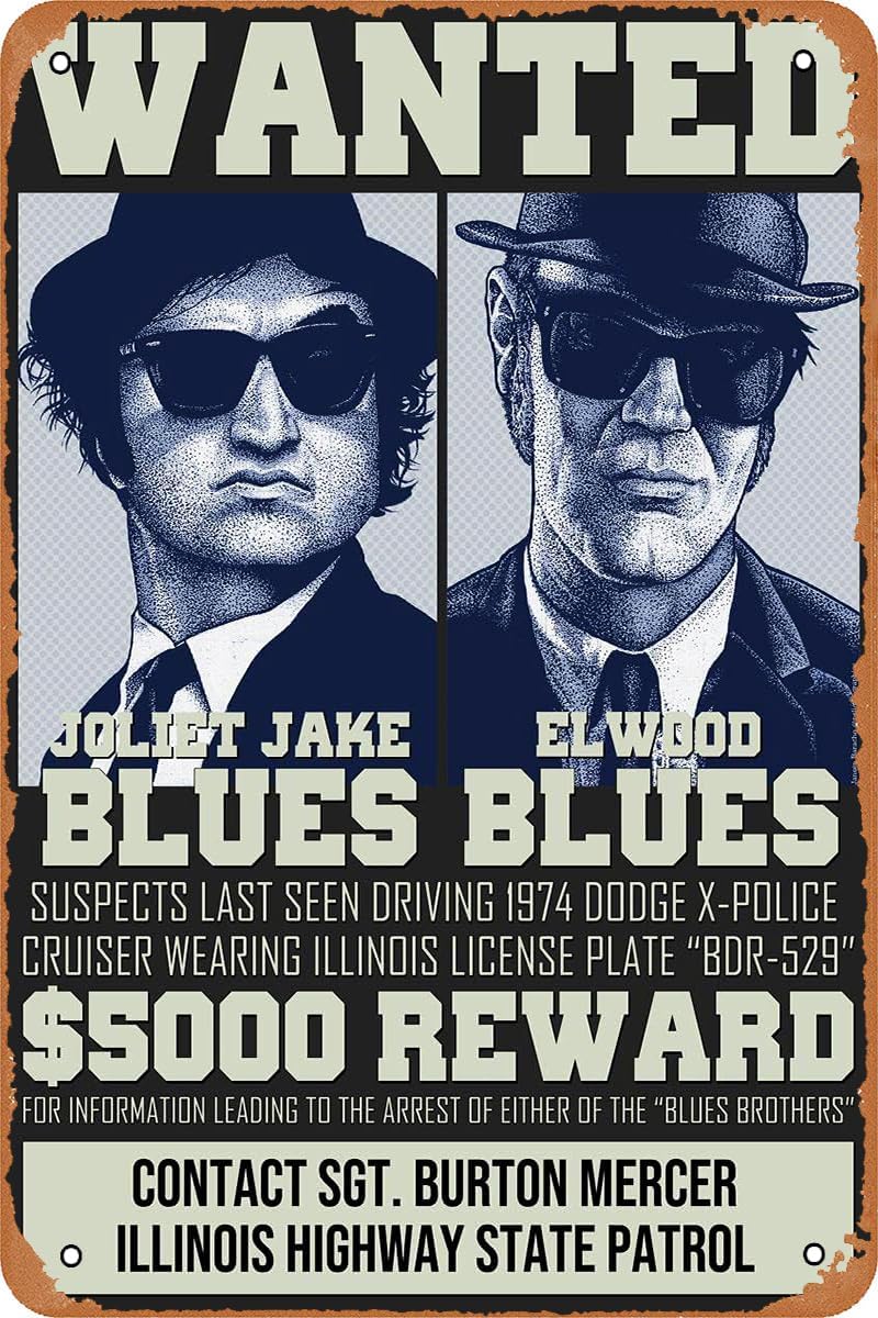 Home Cinema Decor - The Blues Brothers Movie Poster Vintage