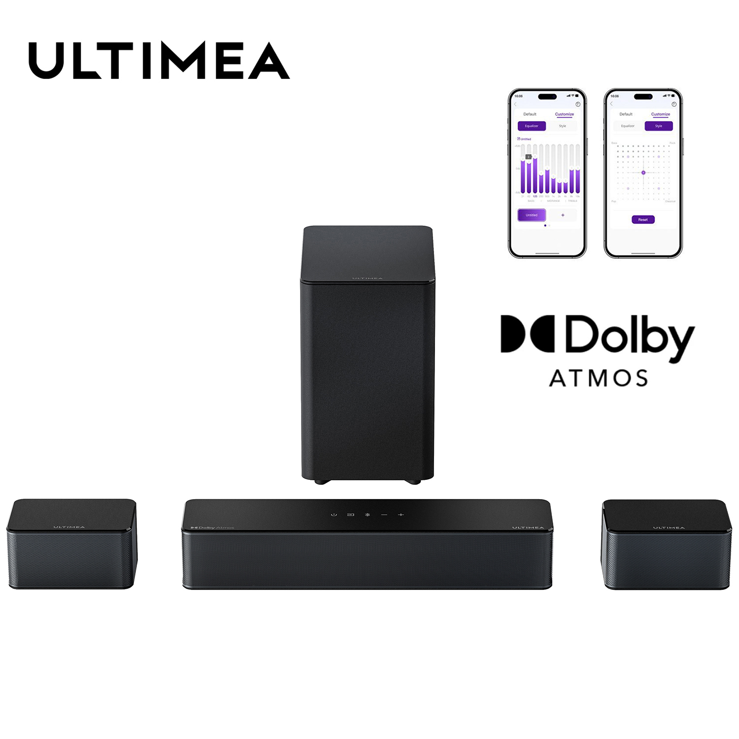 Home Cinema Atmos - ULTIMEA 5.1 Soundbar with Dolby Atmos,