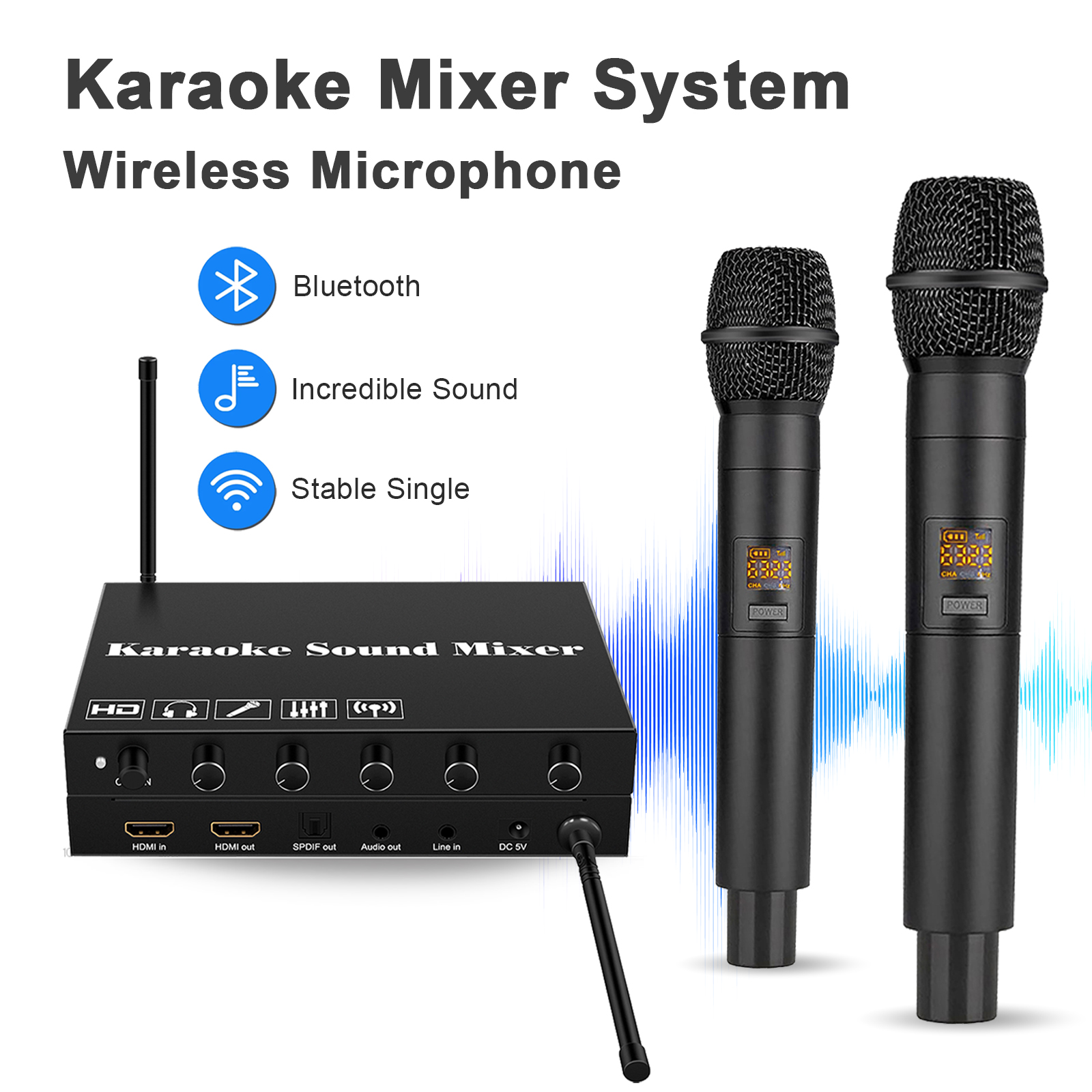 Audio Home Cinema - HDMI Karaoke Player Mixer Home Theater
