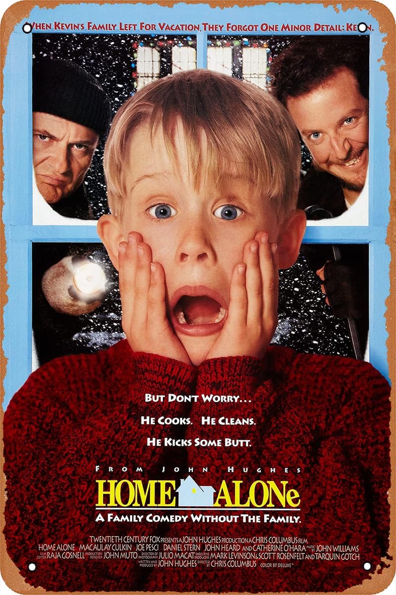 Home Cinema Decor - QIAN&XII Home Alone Movie Poster Retro