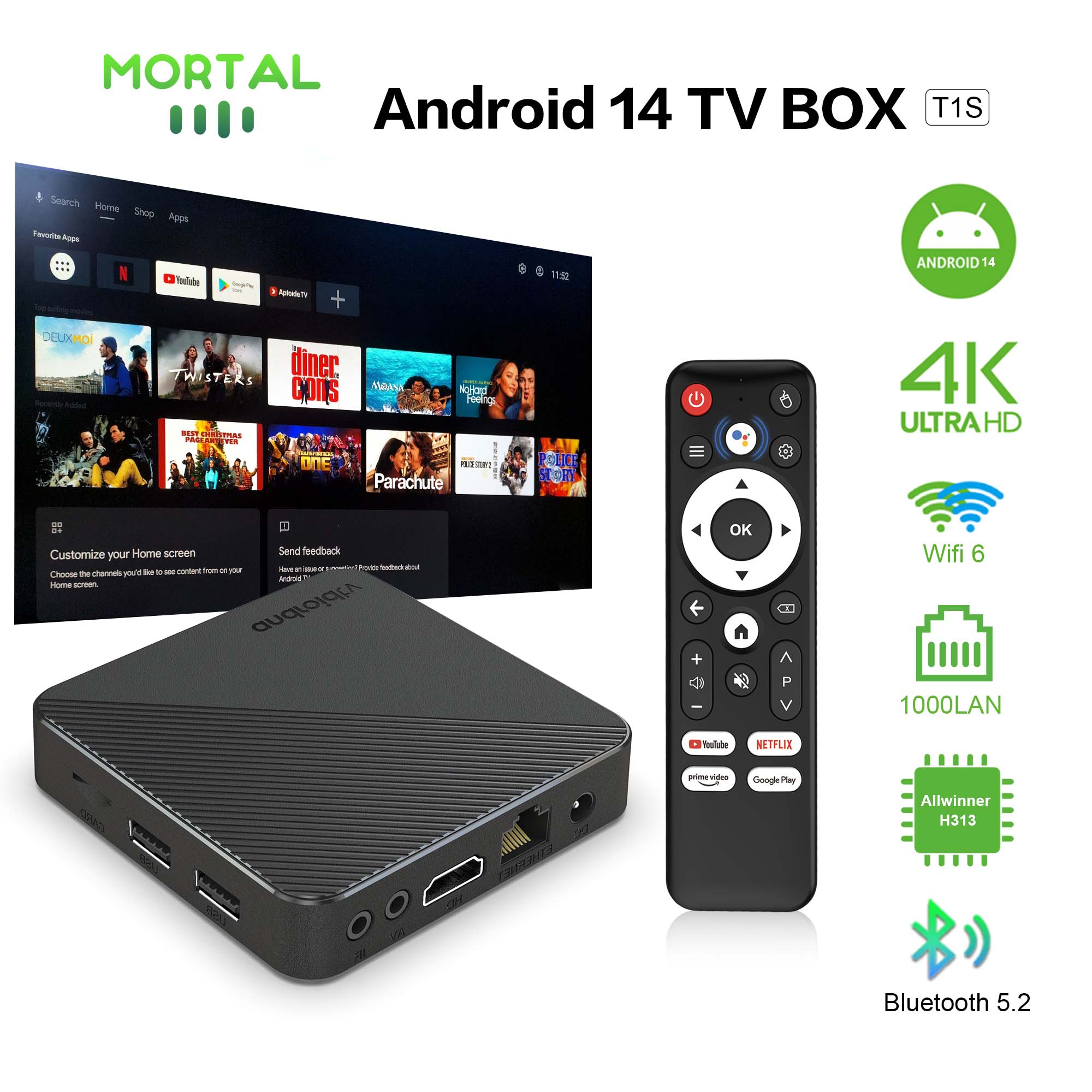 Home Cinema Gadgets - Android14 TV Box Smart Home theater