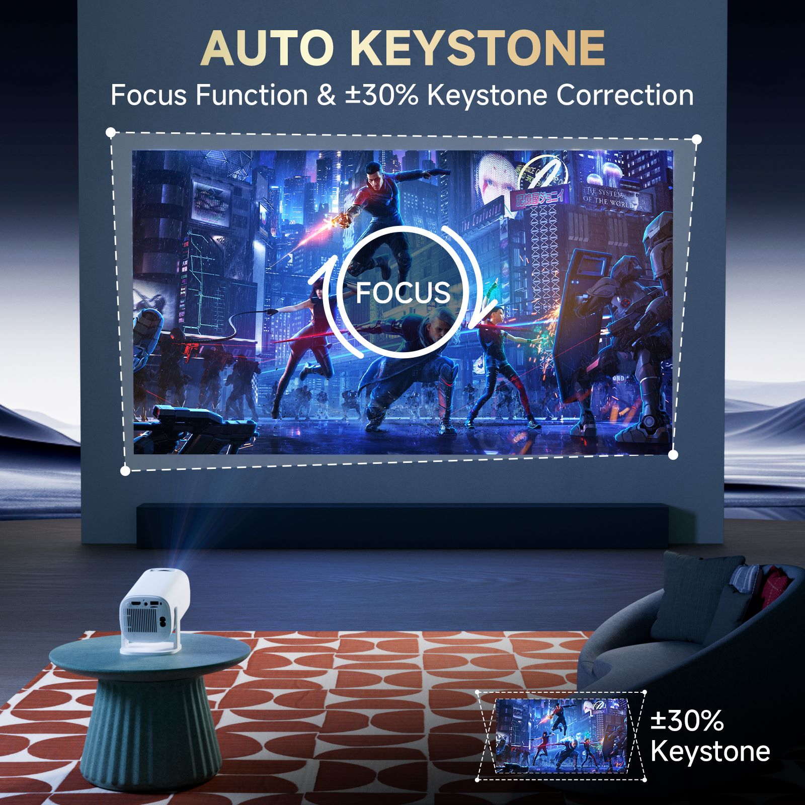 HONGTOP P30PRO Smart Mini Proj - Home Cinema Gadgets ulasan dan harga