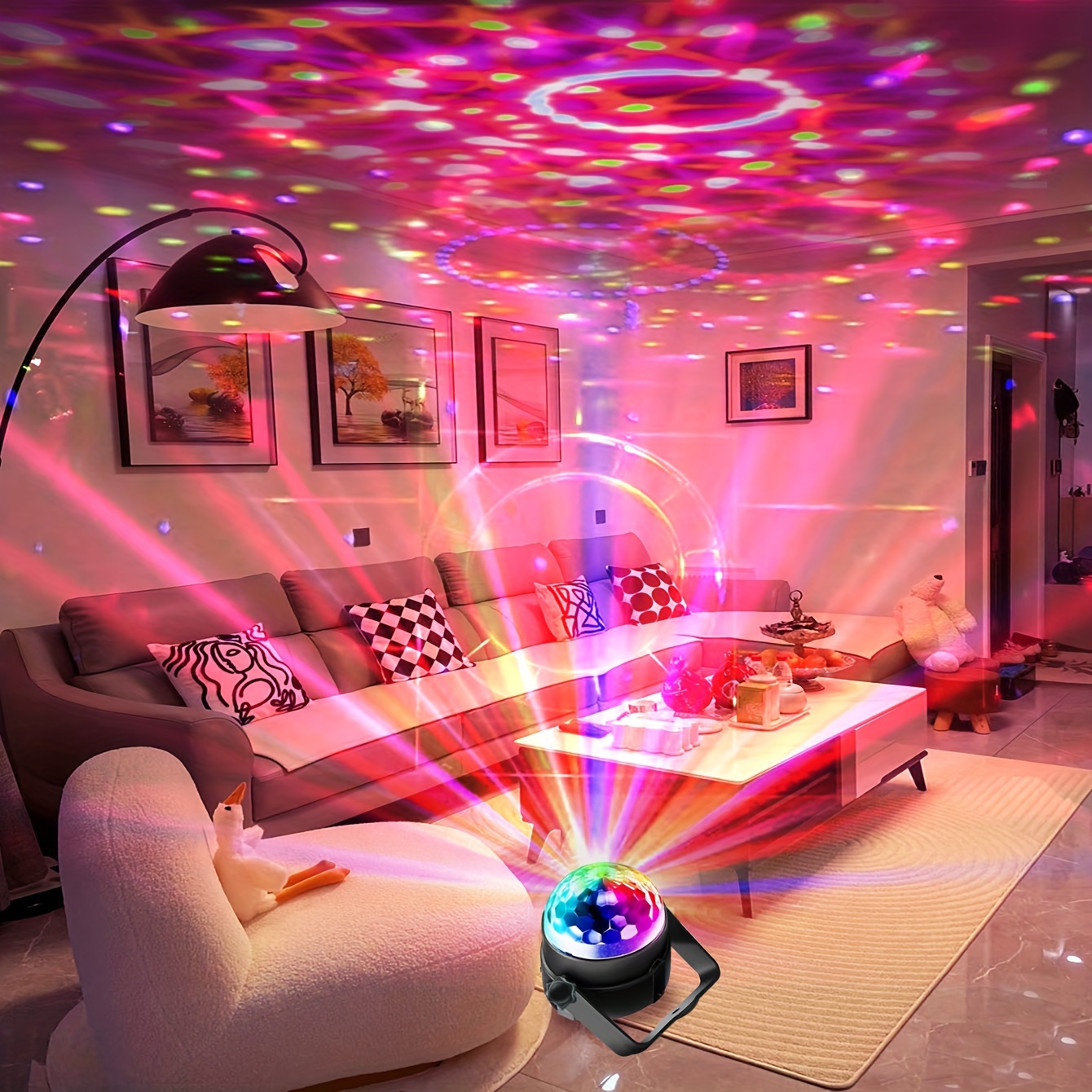 7 Colors Disco Ball Stage Ligh - Home Cinema Room ulasan dan harga