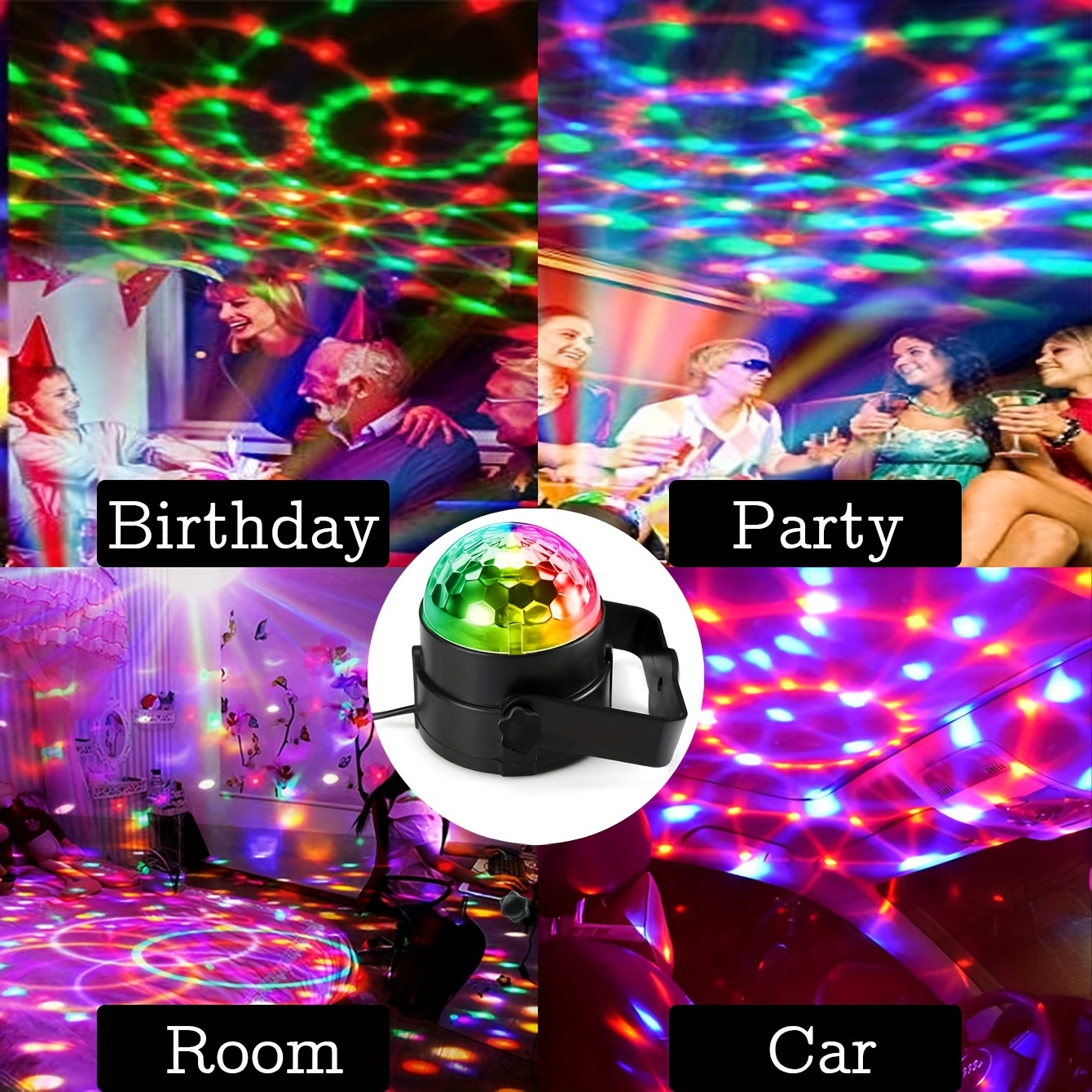 7 Colors Disco Ball Stage Ligh - Home Cinema Room ulasan dan harga