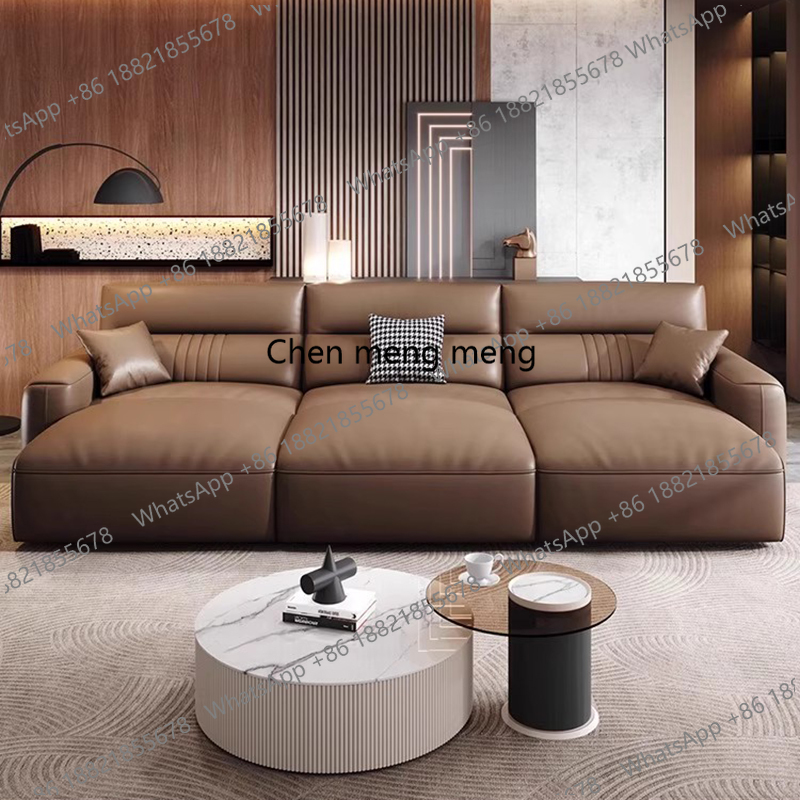 Genuine Leather Living Room So - Home Cinema Room Design ulasan dan harga