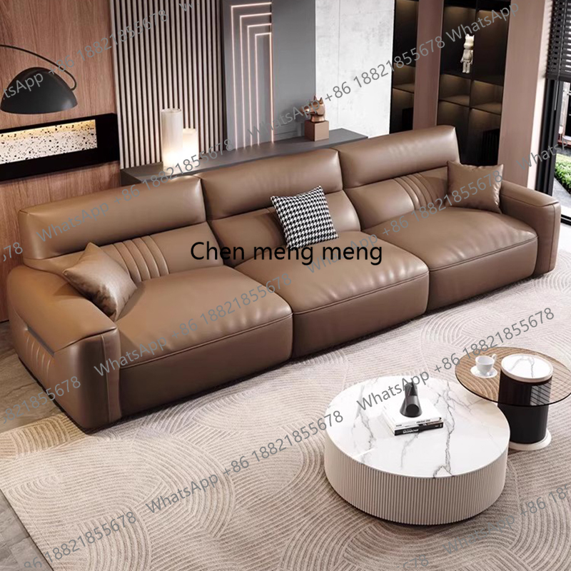 Genuine Leather Living Room So - Home Cinema Room Design ulasan dan harga