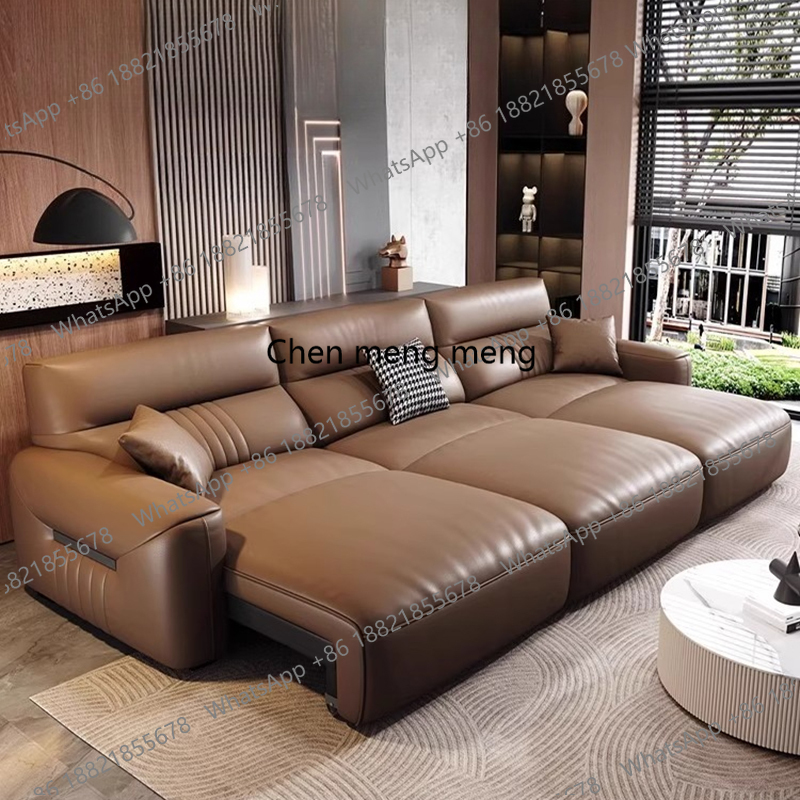 Genuine Leather Living Room So - Home Cinema Room Design ulasan dan harga