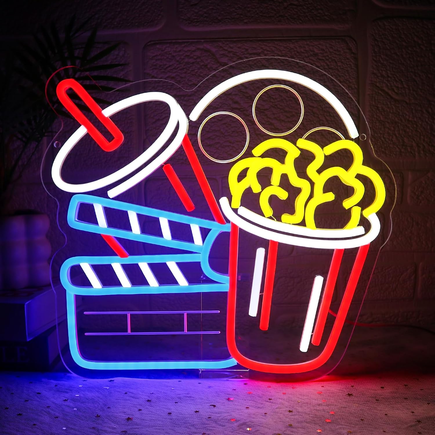 Cinema Neon Sign Art Wall Ligh - Home Cinema Wall Lights ulasan dan harga