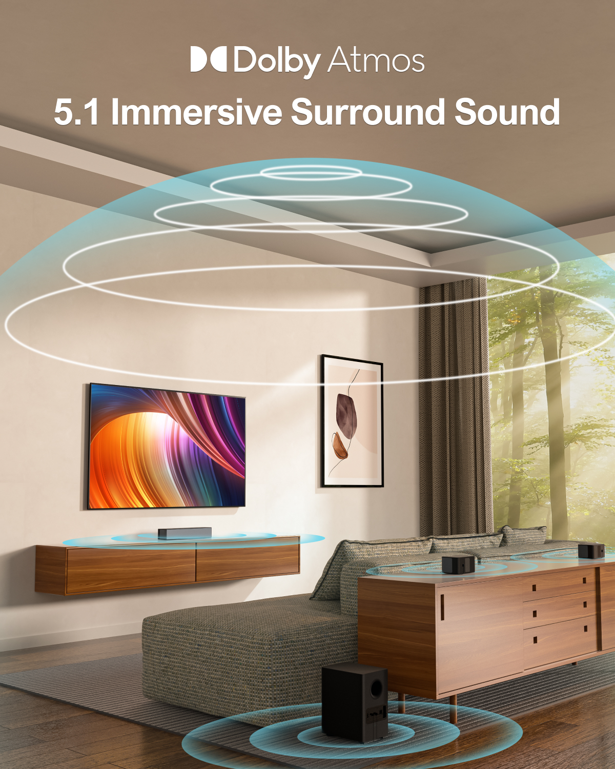 ULTIMEA 5.1 Soundbar with Dolb - Home Cinema Atmos ulasan dan harga