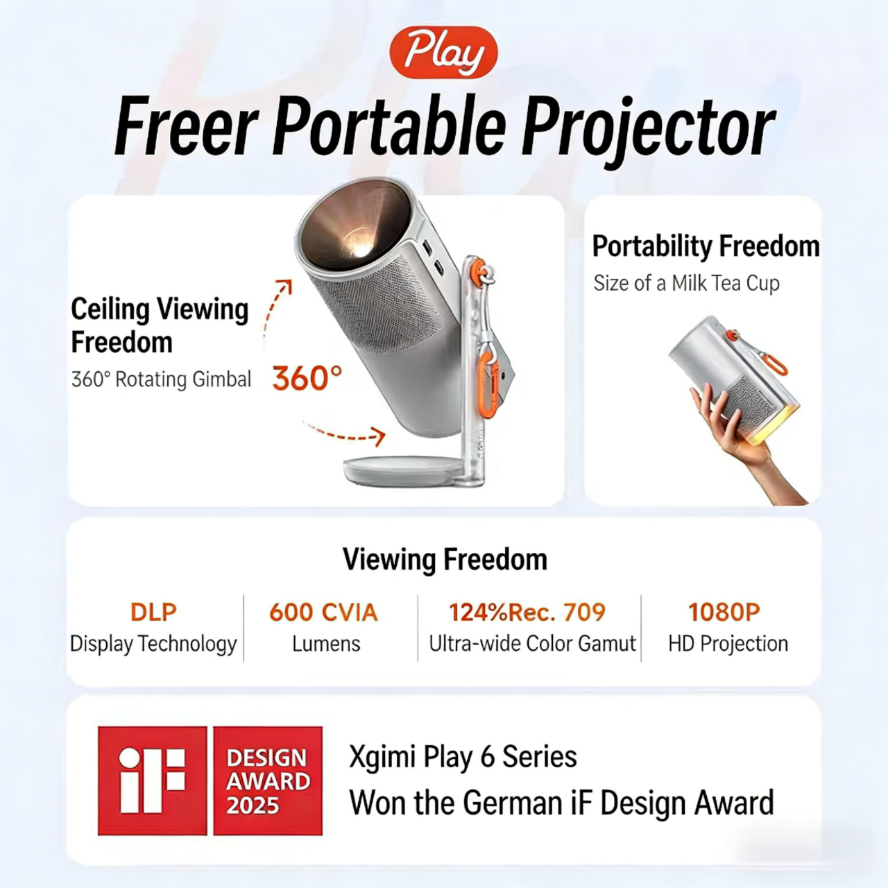 XGIMI Play 6e portable project - Home Cinema Xgimi ulasan dan harga