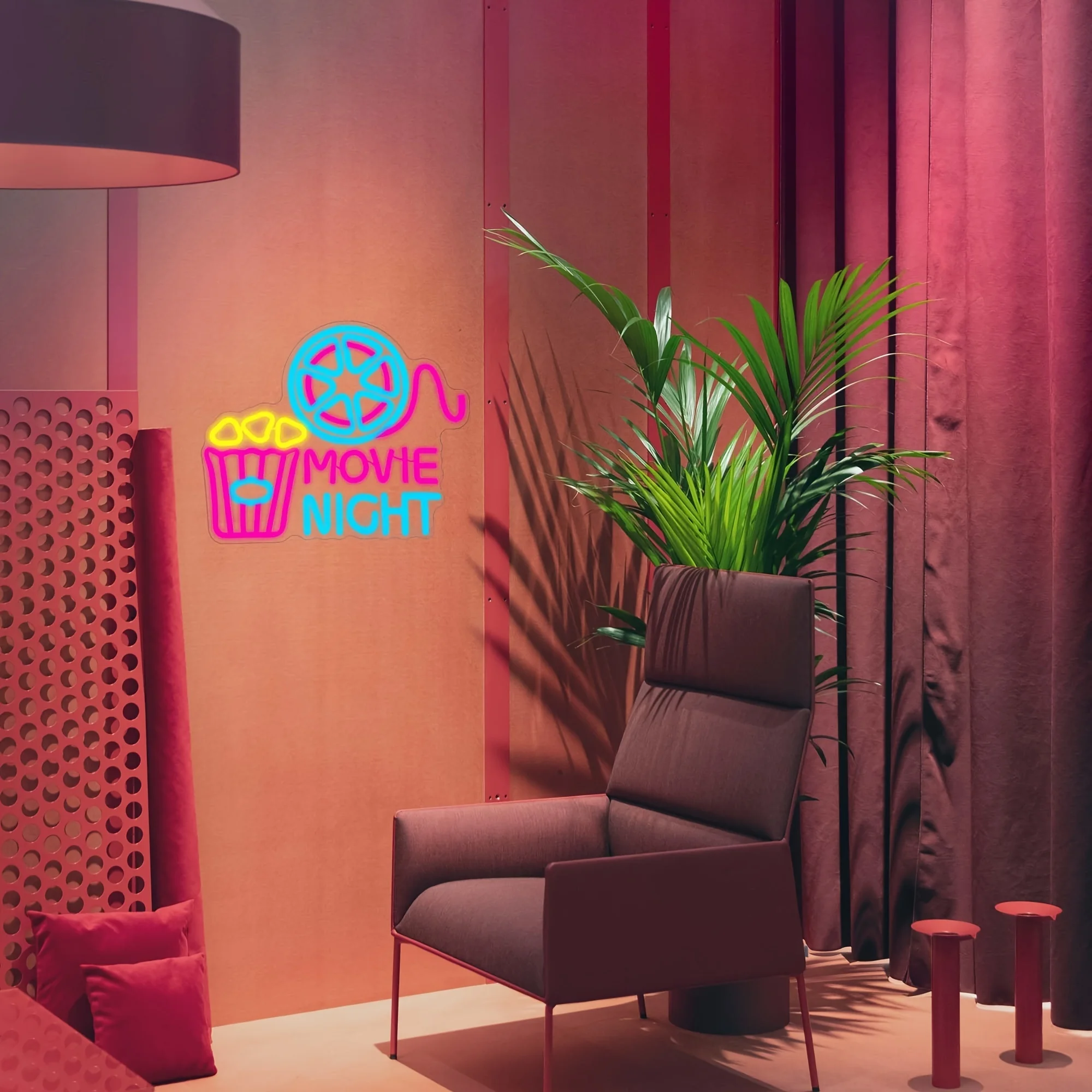 Popcorn Movie Night Paper Box  - Home Cinema Wall Lights ulasan dan harga