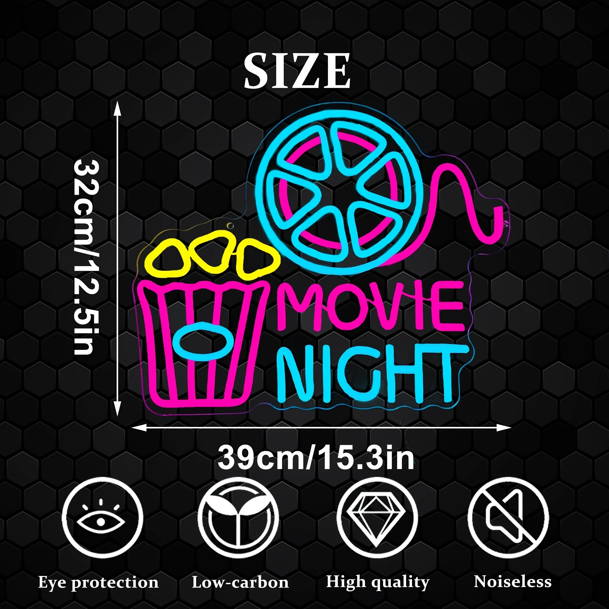 Popcorn Movie Night Paper Box  - Home Cinema Wall Lights ulasan dan harga