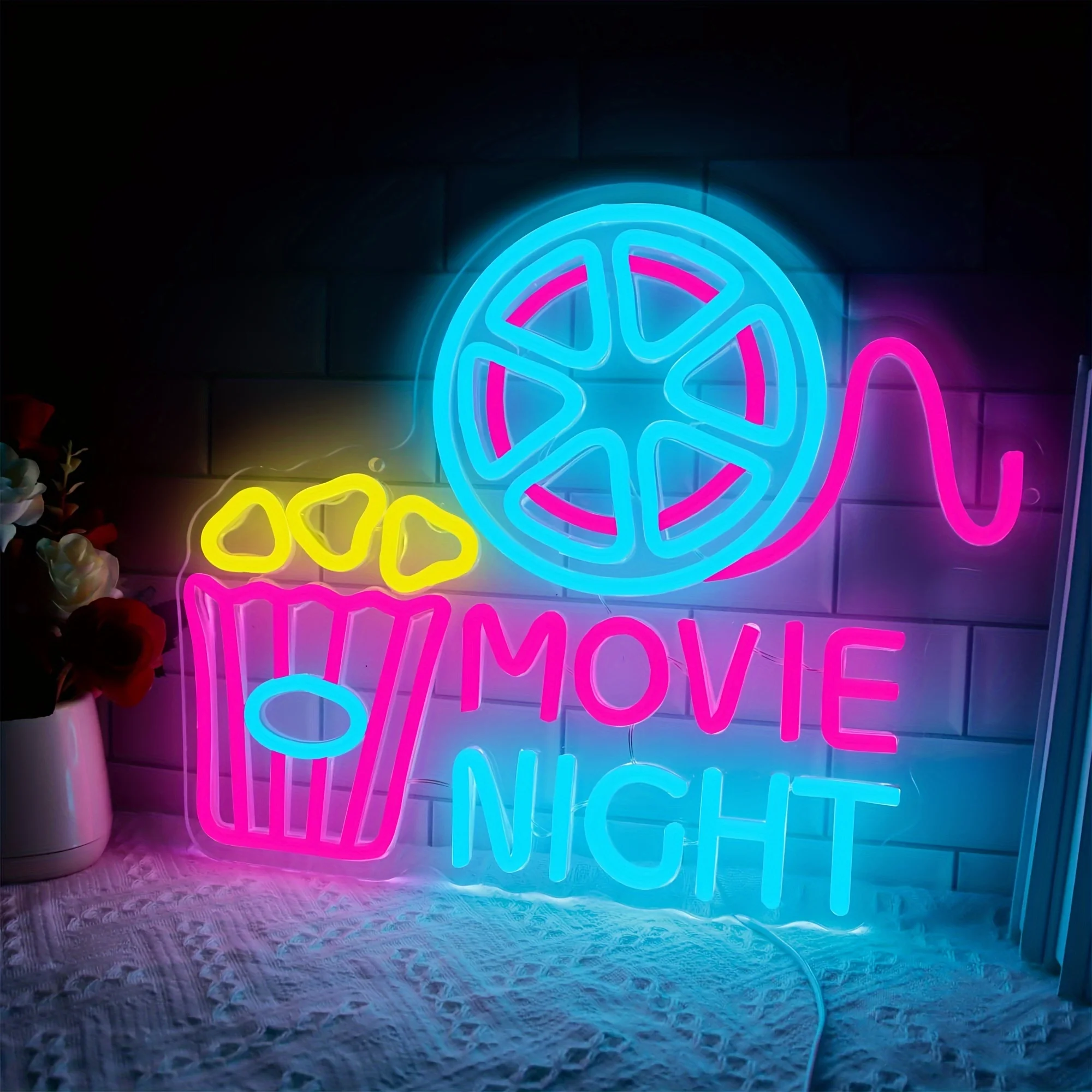 Popcorn Movie Night Paper Box  - Home Cinema Wall Lights ulasan dan harga