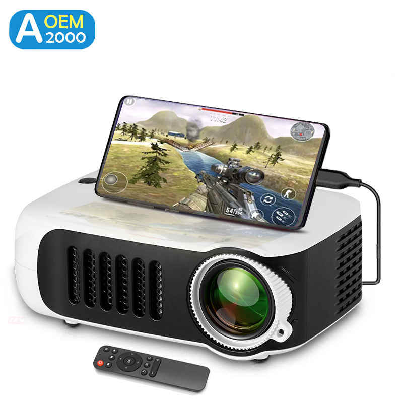 A2000 Mini Projector Portable  - Home Cinema Gadgets ulasan dan harga