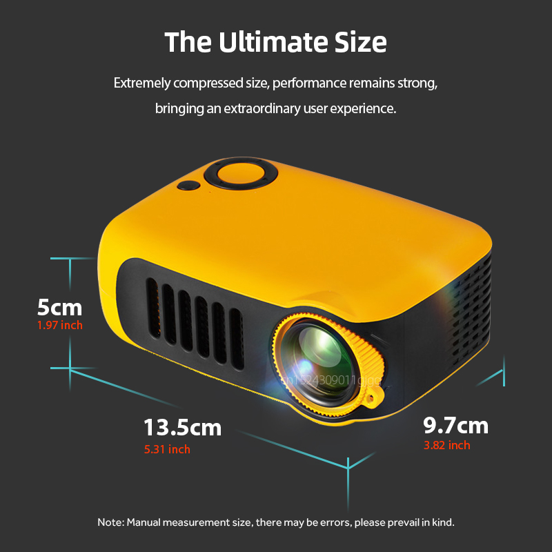 A2000 Mini Projector Portable  - Home Cinema Gadgets ulasan dan harga