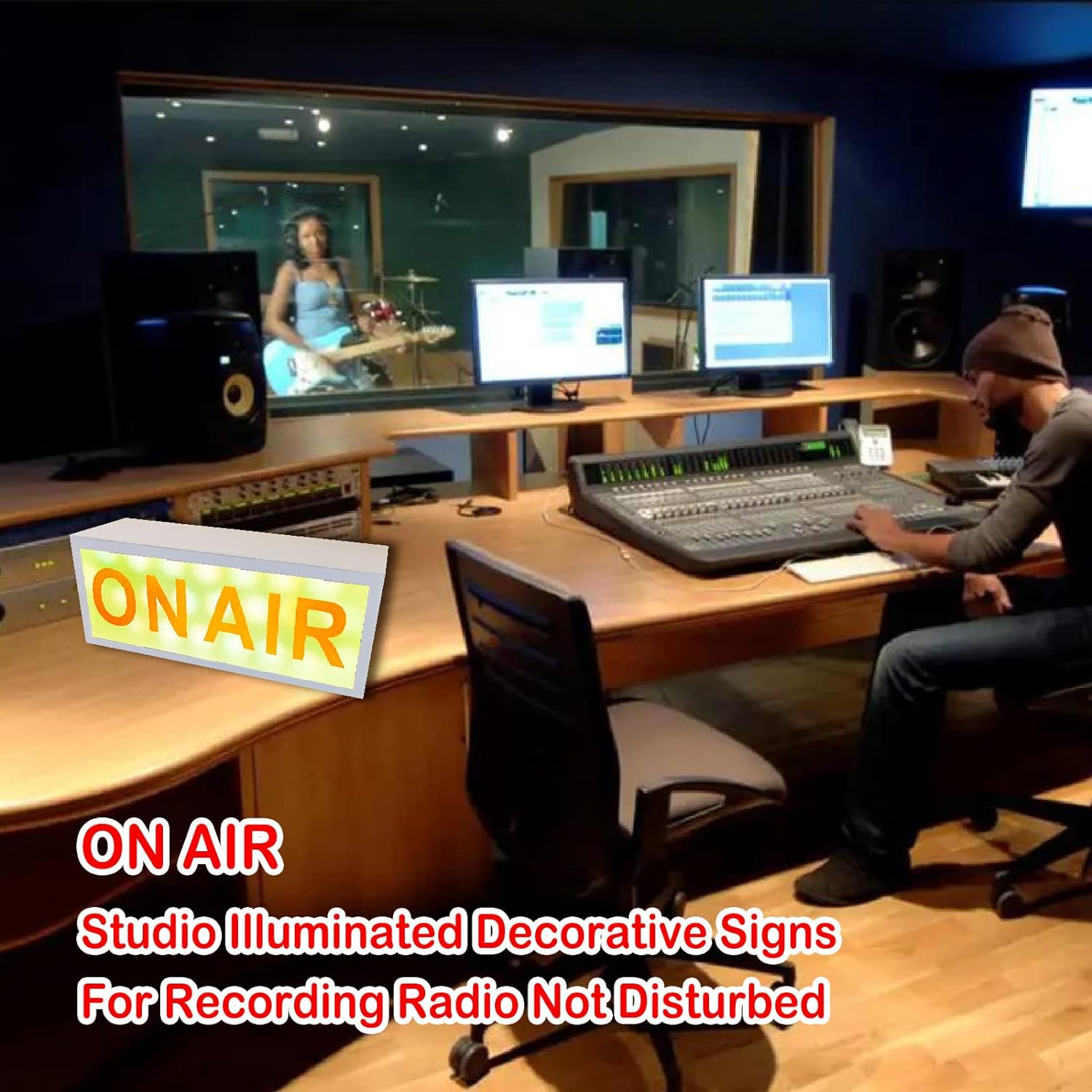 ON AIR SIGN LED LIGHT Recordin - Home Cinema Wall Lights ulasan dan harga