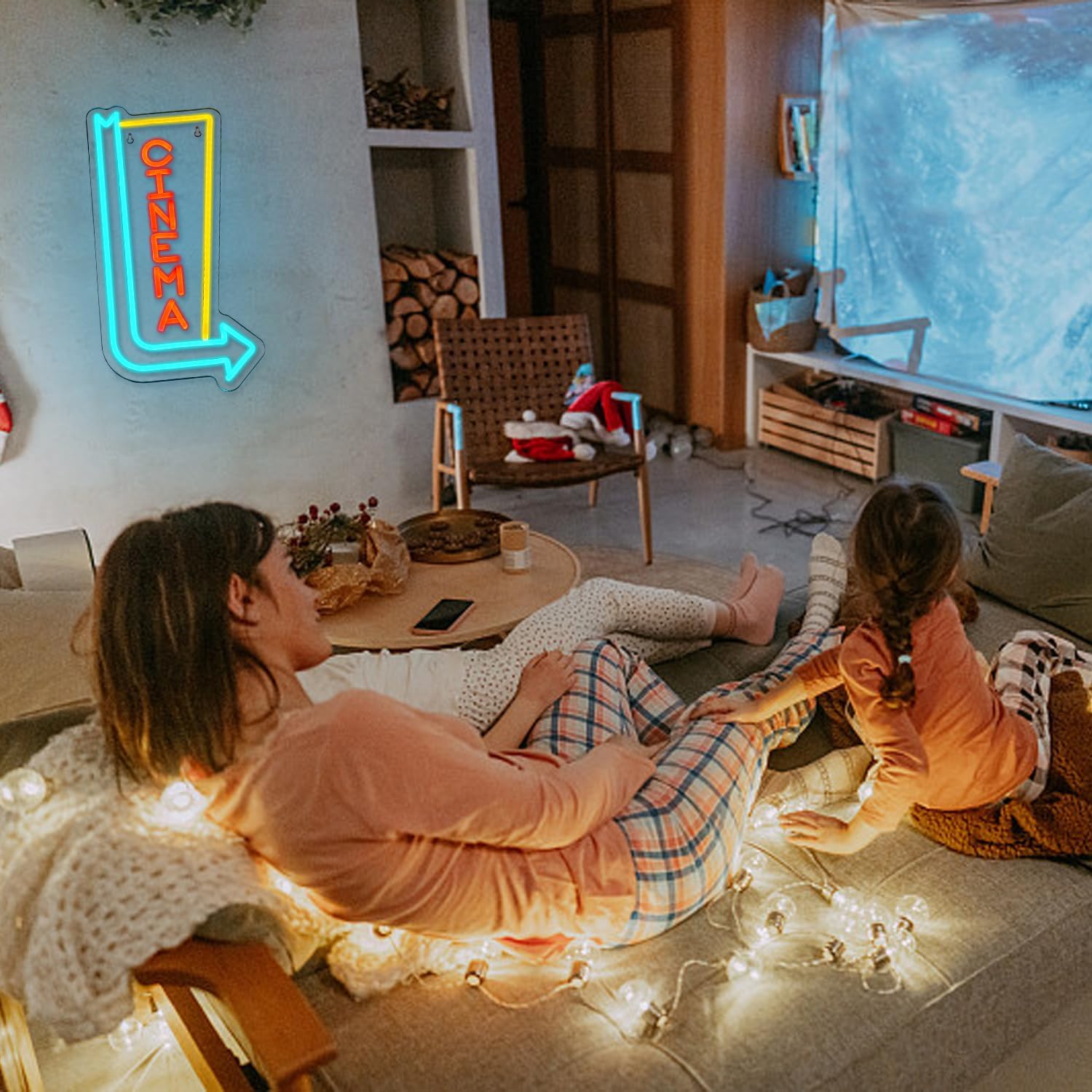 Cinema Neon Sign USB Dimmable  - Home Cinema Wall Lights ulasan dan harga