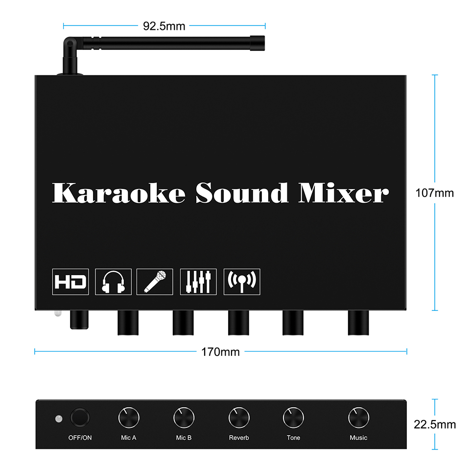 HDMI Karaoke Player Mixer Home - Audio Home Cinema ulasan dan harga
