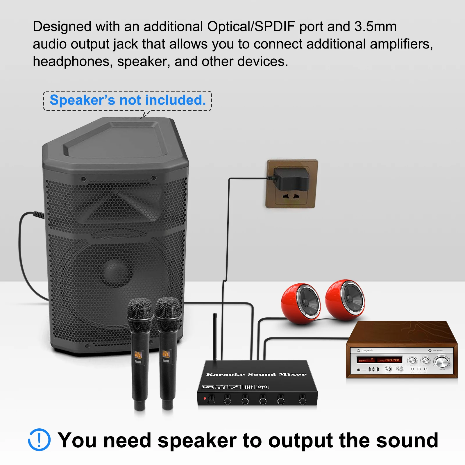 HDMI Karaoke Player Mixer Home - Audio Home Cinema ulasan dan harga