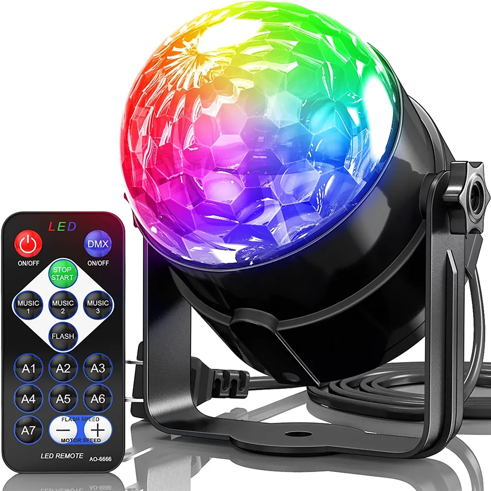 7 Colors Strobe Light Sound Ac - Home Cinema Room ulasan dan harga