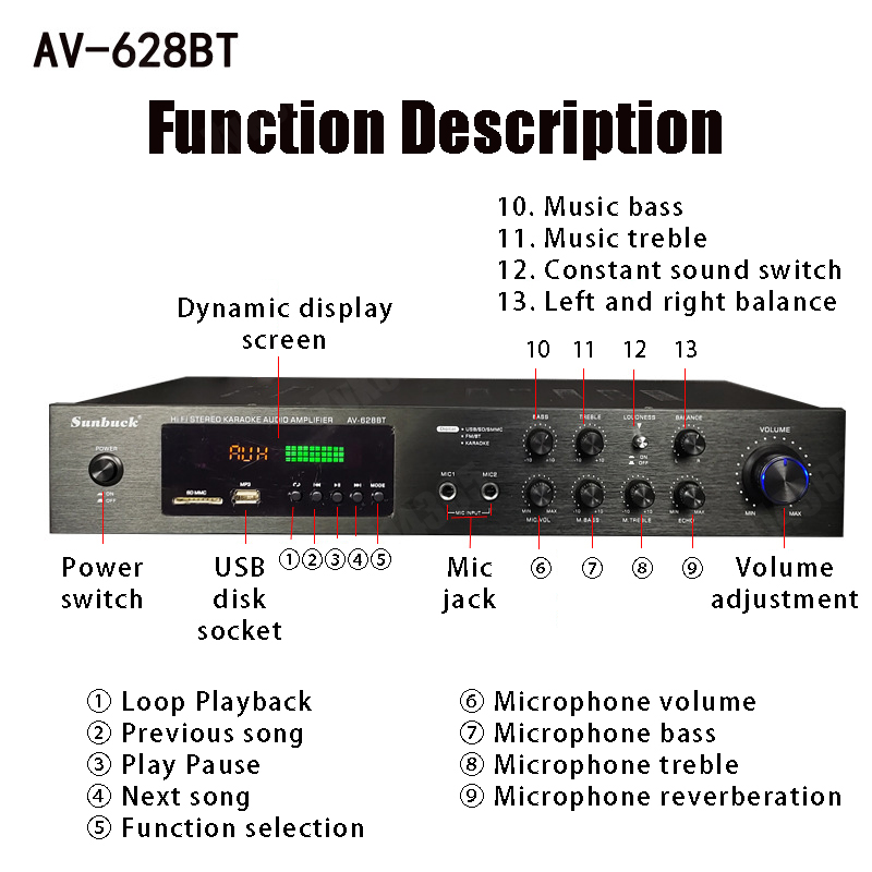 110/220V 2000W Bluetooth Power - Home Cinema Gadgets ulasan dan harga