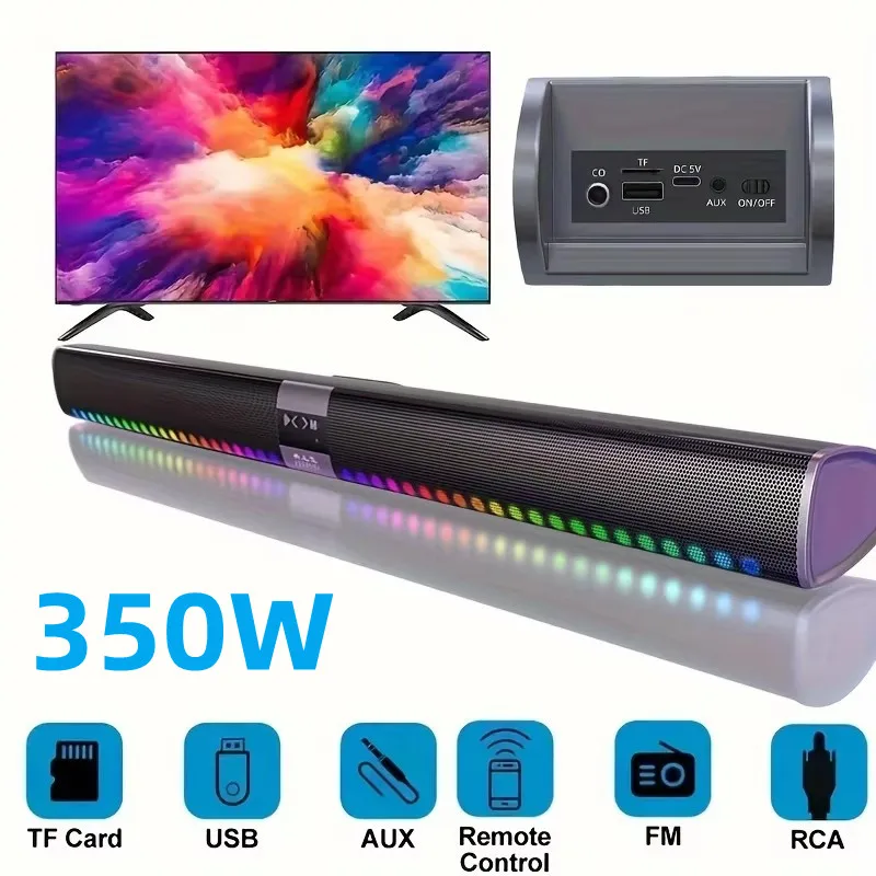 TV Echo Wall Bluetooth Speaker - Home Cinema Wall Lights ulasan dan harga