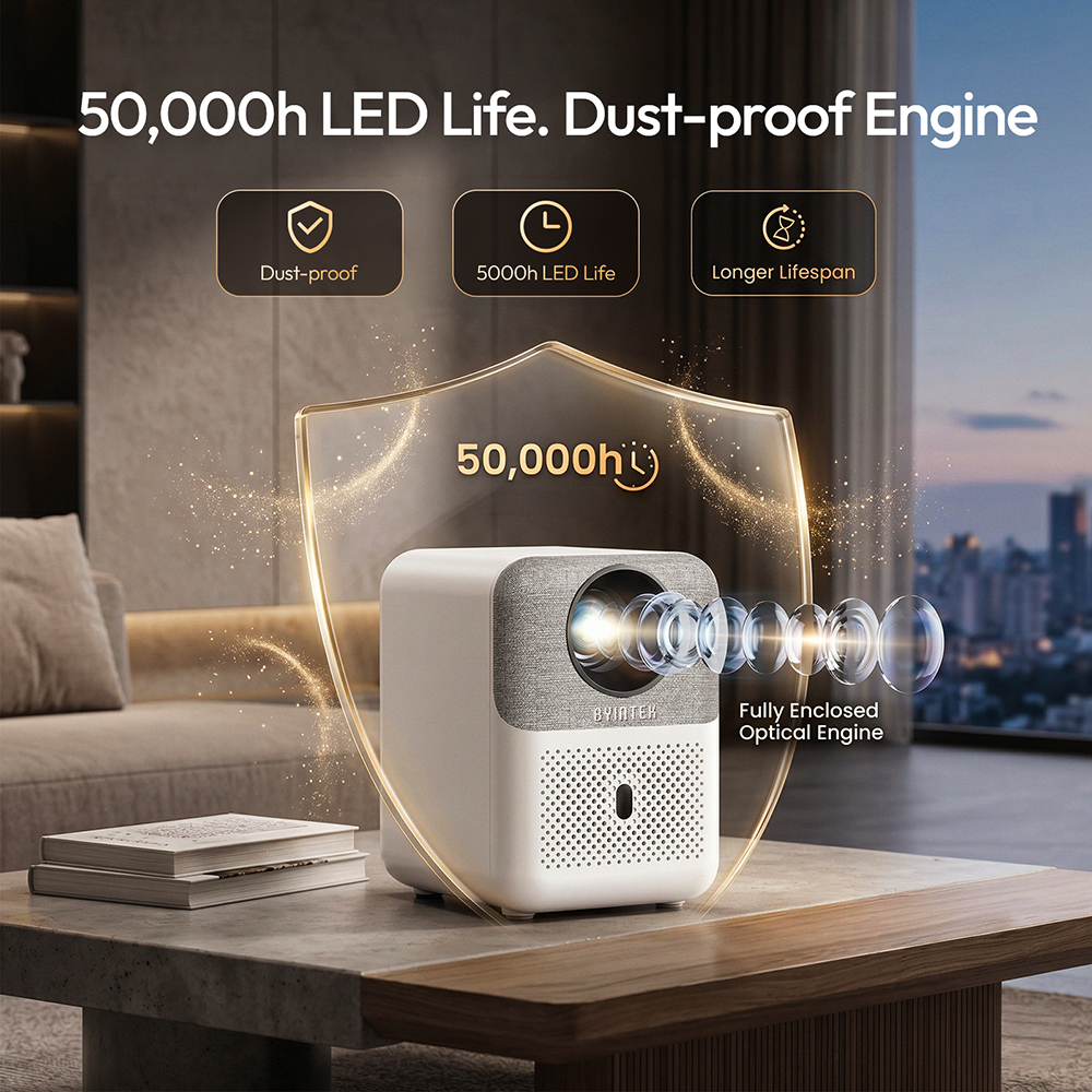 BYINTEK Full HD Mini Projector - Home Cinema Gadgets ulasan dan harga