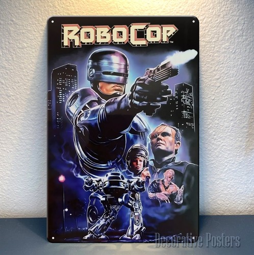 Robocop Metal Poster - Retro M - Home Cinema Decor ulasan dan harga