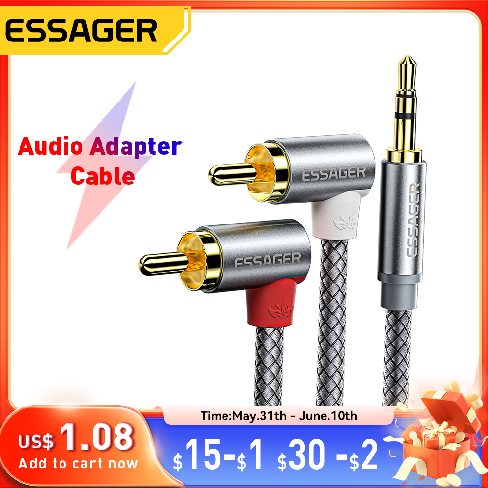 Essager 90 ° Angle RCA Audio S - Home Cinema Sound System ulasan dan harga
