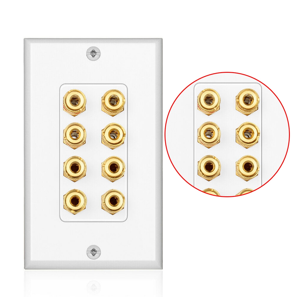 A68Z 8 Posts Speaker Wall Plat - Audio Home Cinema ulasan dan harga