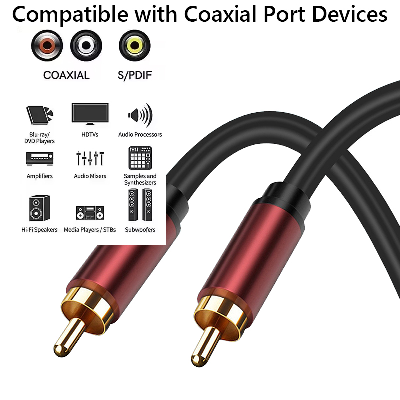 Coaxial Digital Audio Cable Su - Home Cinema Sound System ulasan dan harga