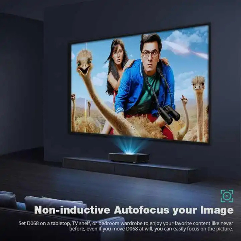 Salange Latest D068 Projector  - Home Cinema Ultra Short Throw Projector ulasan dan harga