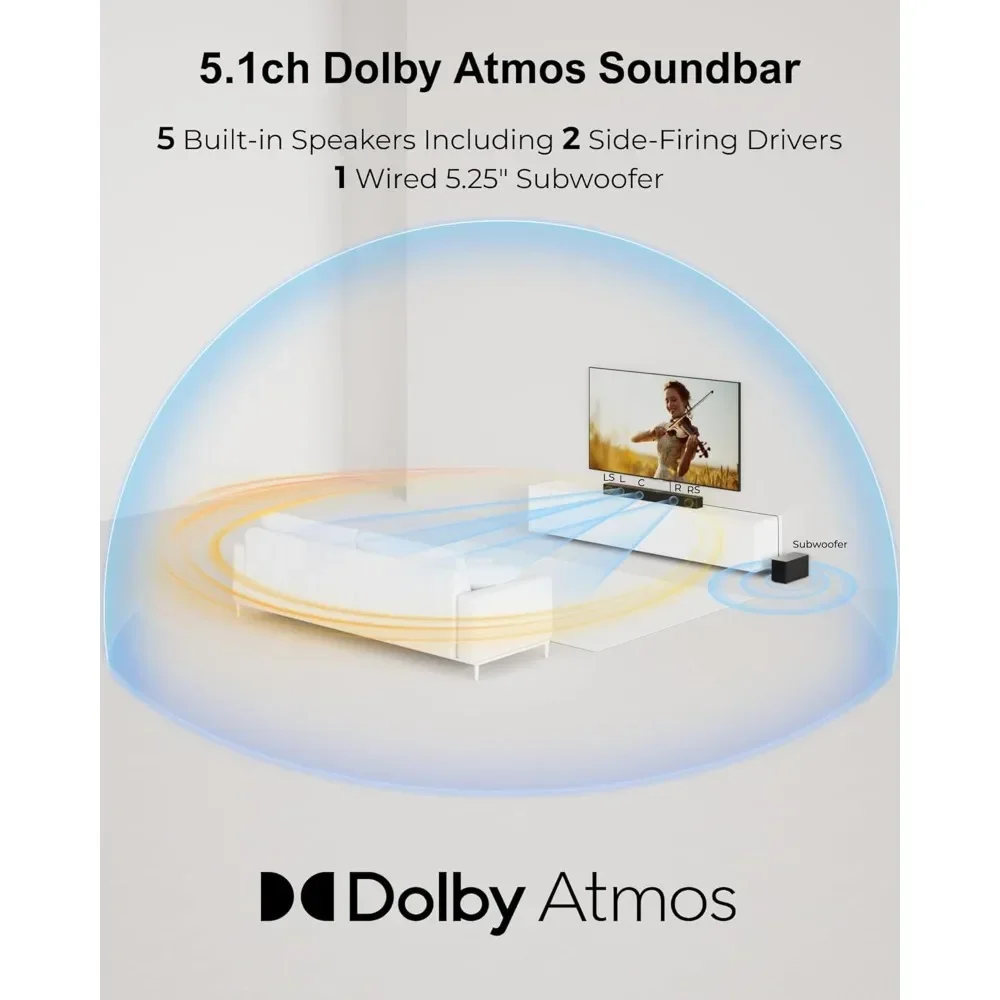 Bestseller5.1CH Surround Sound - Home Cinema Atmos ulasan dan harga