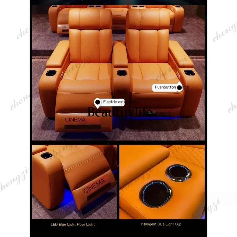 G153 Luxury Genuine Leather El - Home Cinema Room ulasan dan harga