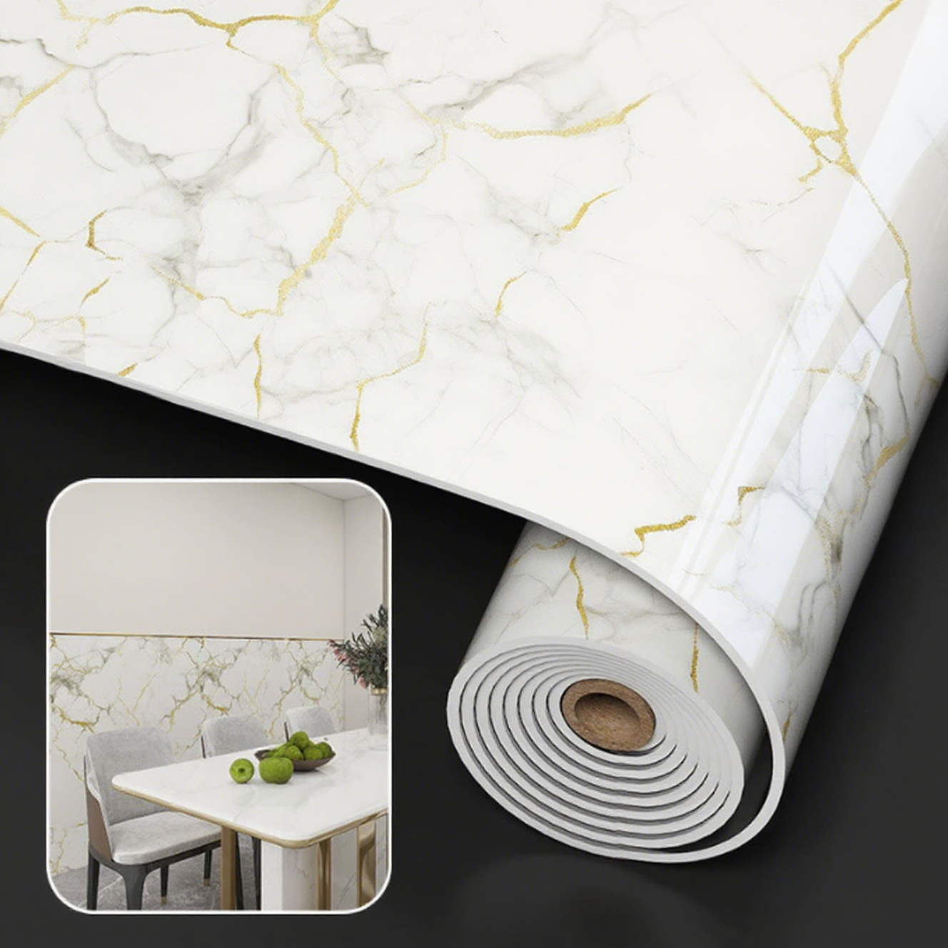 1 Roll Marble Thick Foam Imita - Home Cinema Room ulasan dan harga