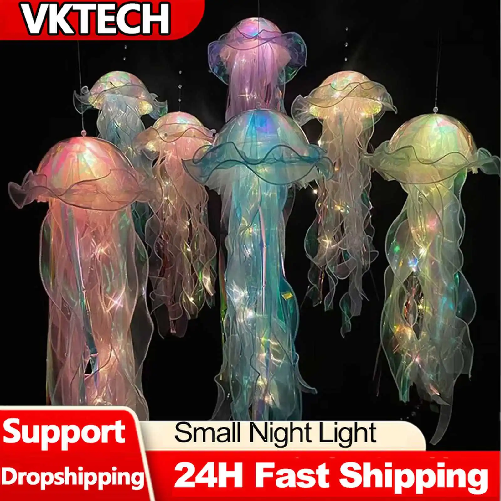 Jellyfish Lamp Portable Flower - Home Cinema Room ulasan dan harga