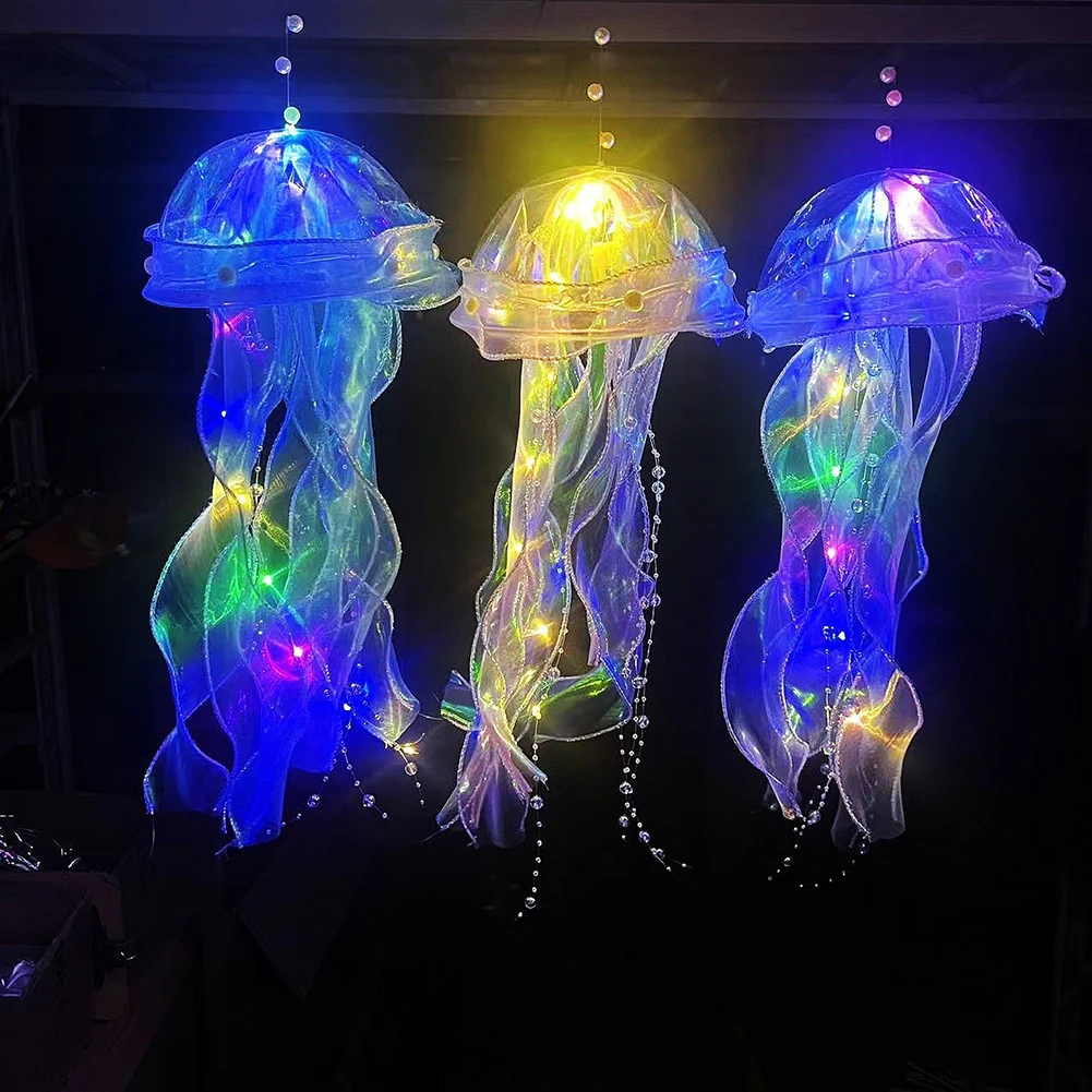 Jellyfish Lamp Portable Flower - Home Cinema Room ulasan dan harga