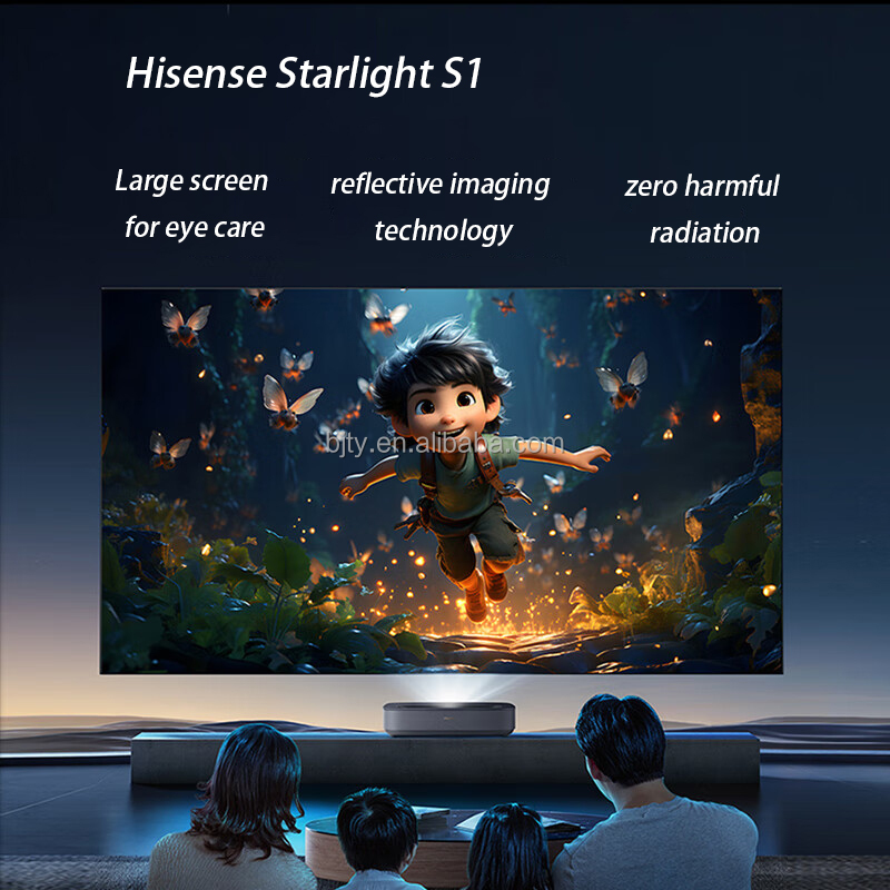 S1 100 Inch UST 4K  TV Project - Home Cinema Ultra Short Throw Projector ulasan dan harga