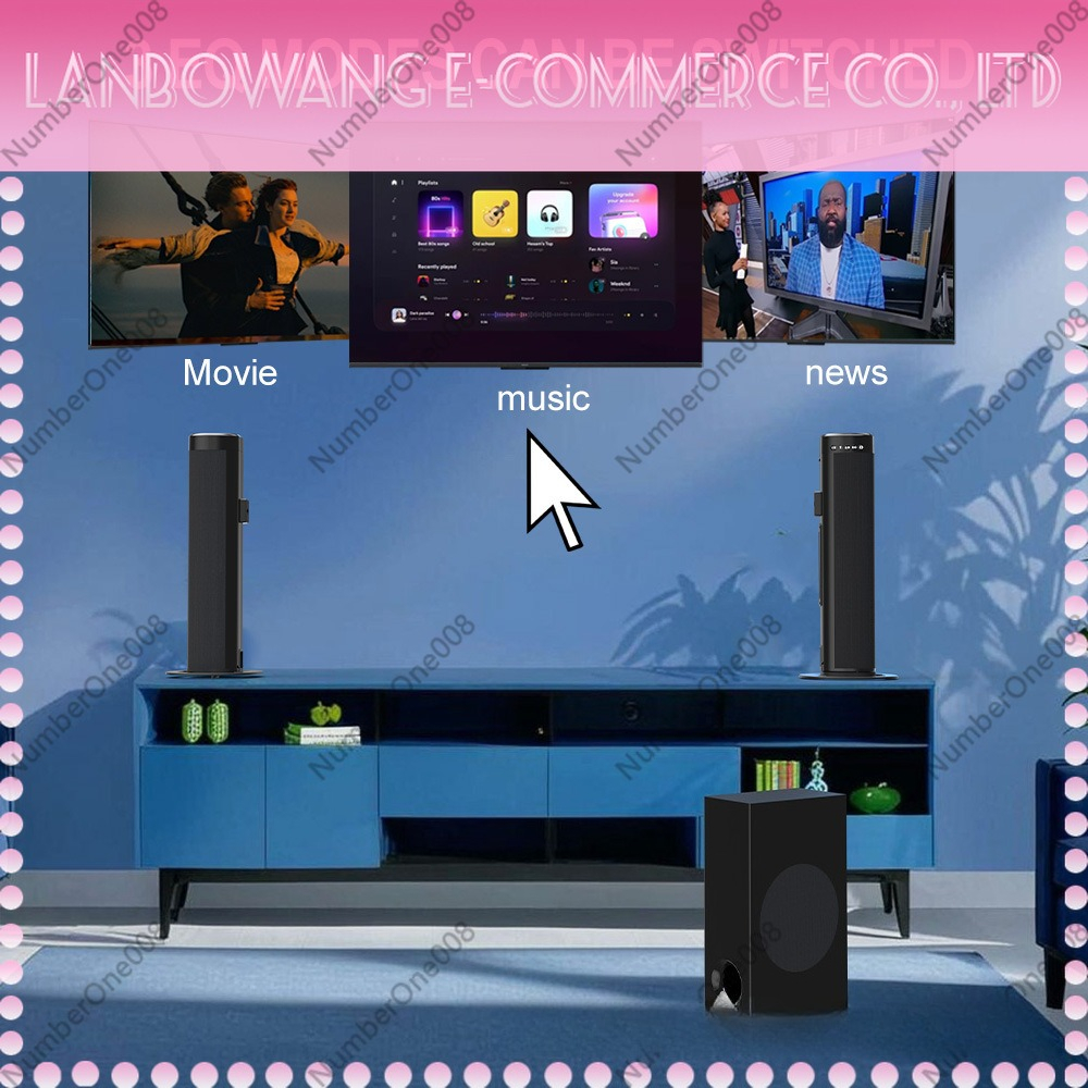2.1 Channel Soundbar Bluetooth - Home Cinema Wall Lights ulasan dan harga
