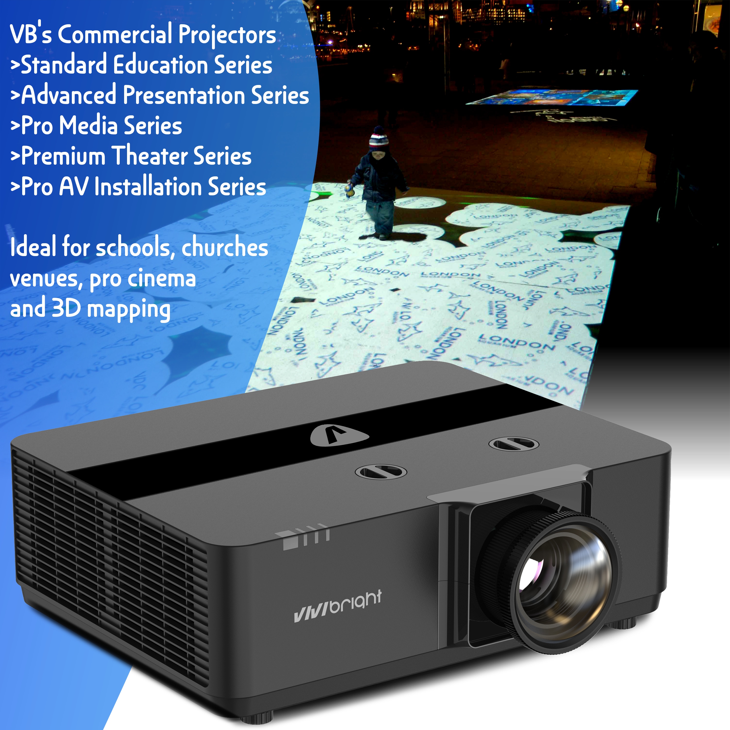 VIVIBRIGHT KD2000UCST Projecto - Home Cinema Ultra Short Throw Projector ulasan dan harga