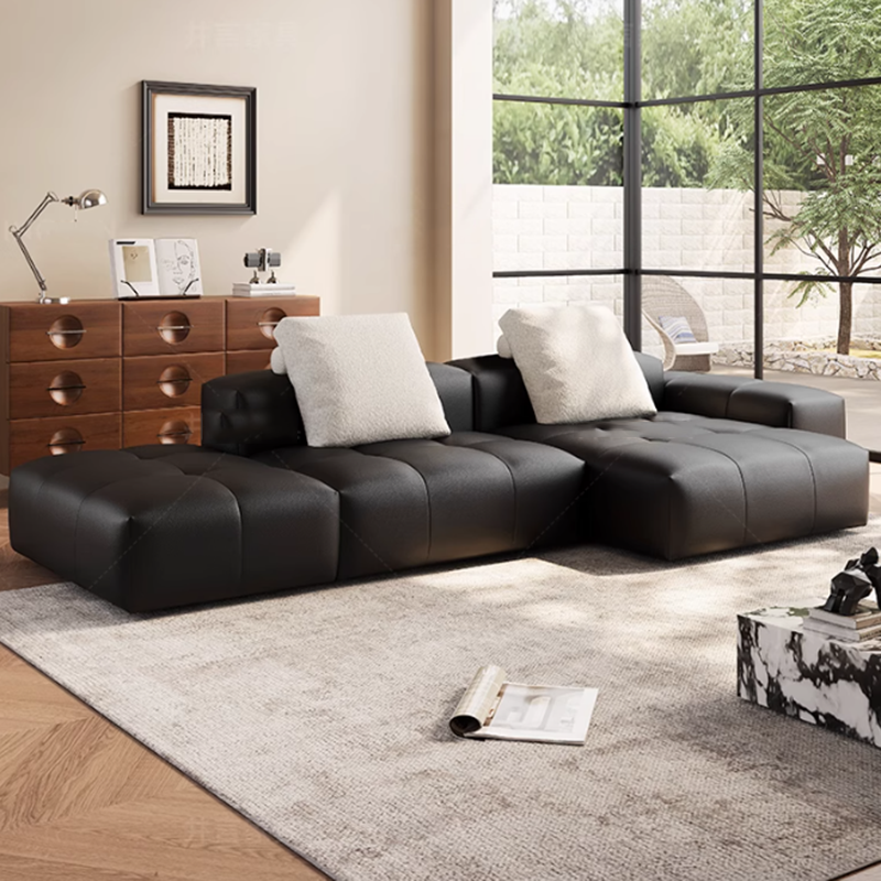 Nordic Leather Compressed Sofa - Home Cinema Room Design ulasan dan harga