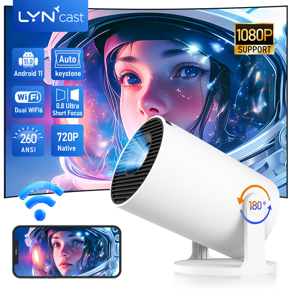 LynCast Projector X1BQ 4K Andr - Home Cinema Gadgets ulasan dan harga
