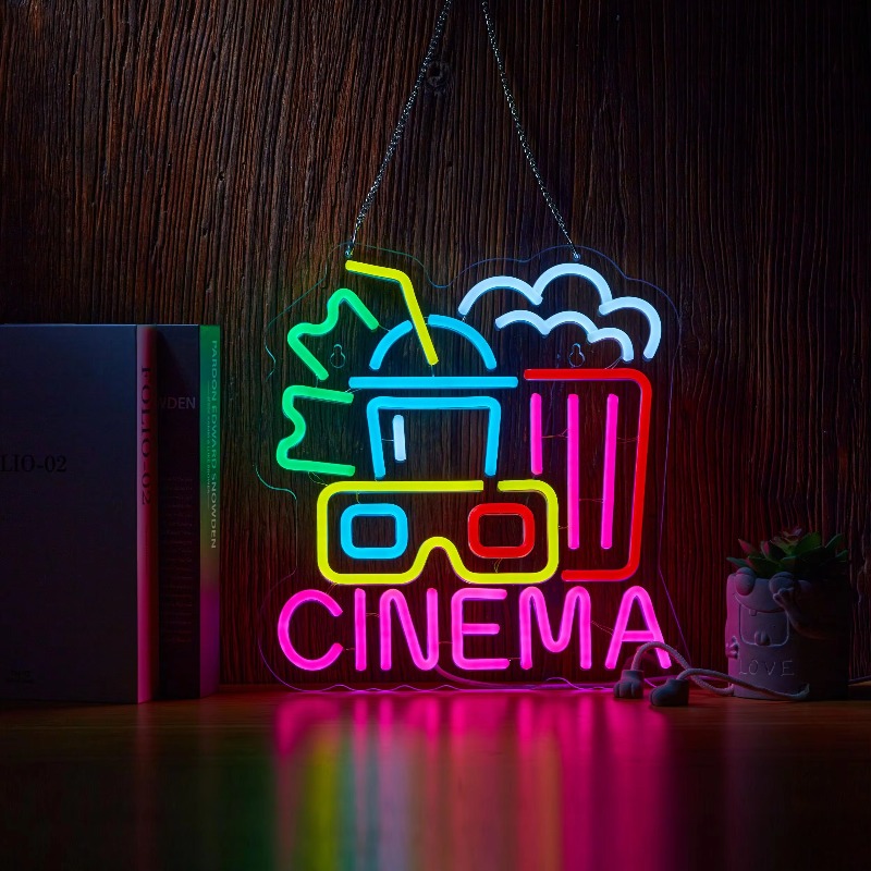 Cinema Neon Sign,Movie Time Ni - Home Cinema Wall Lights ulasan dan harga