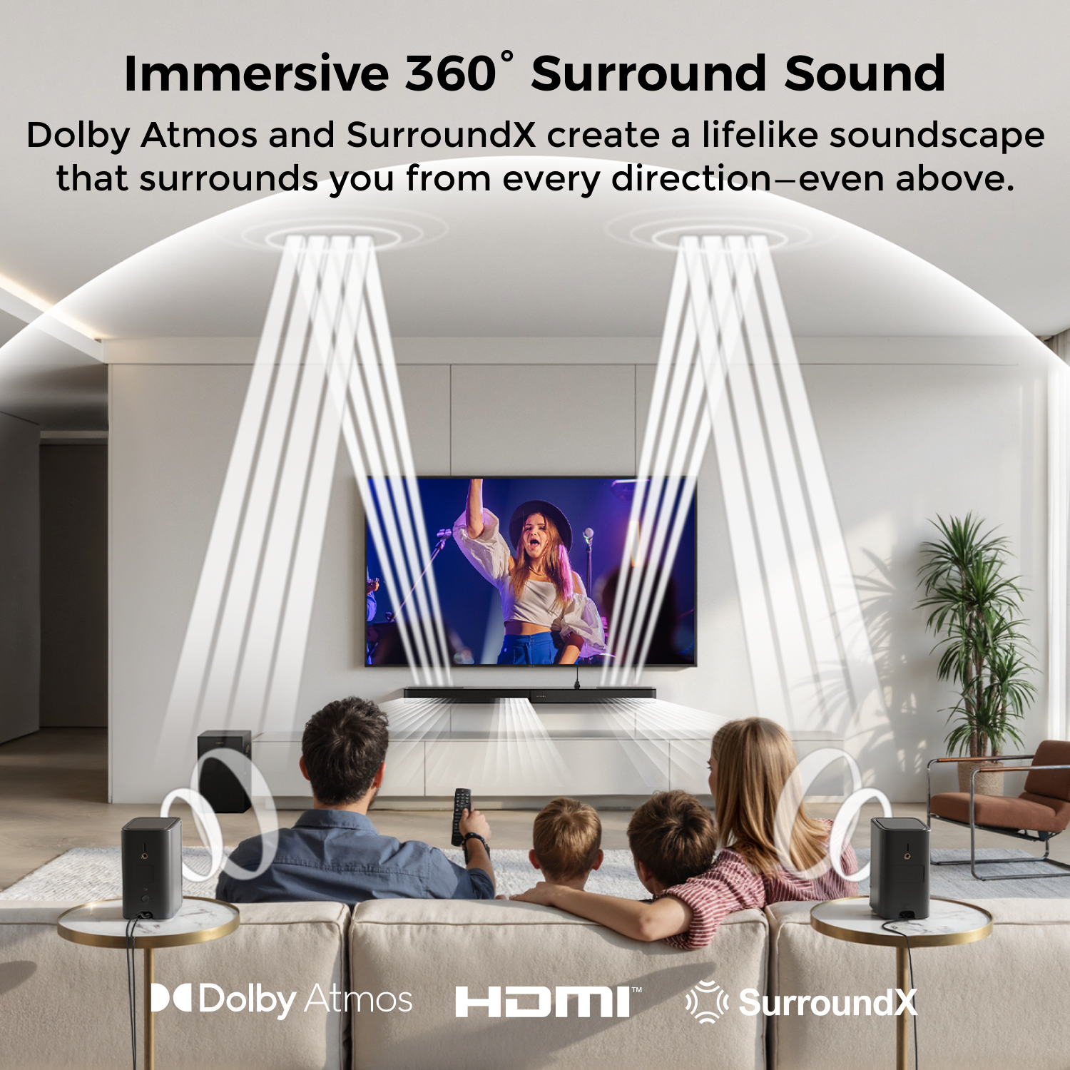 ULTIMEA 460W 5.1.2ch Sound Bar - Home Cinema Atmos ulasan dan harga