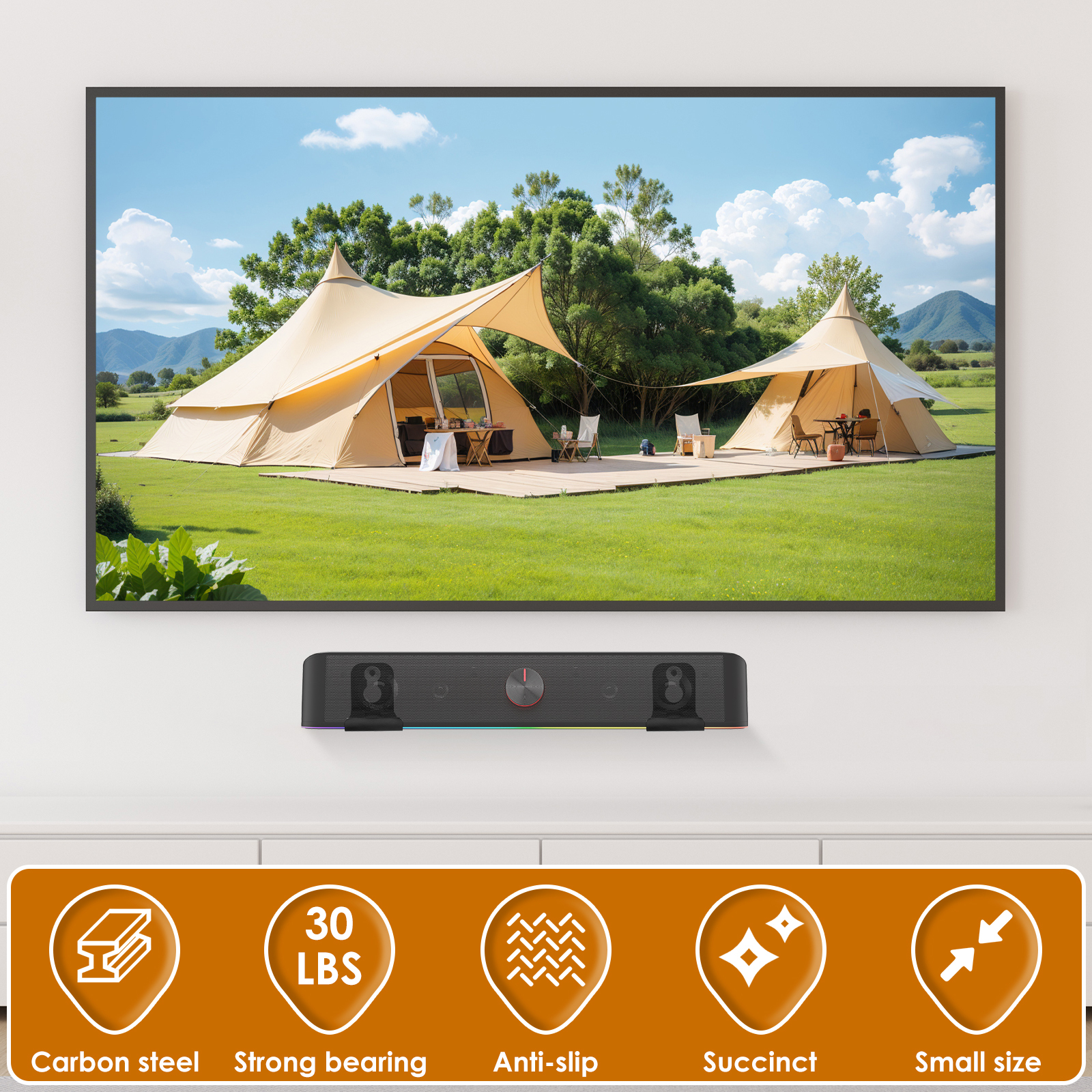 2Pcs Soundbar Speaker Stands W - Home Cinema Room ulasan dan harga