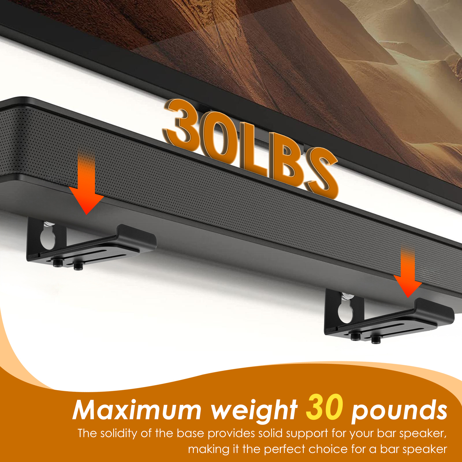 2Pcs Soundbar Speaker Stands W - Home Cinema Room ulasan dan harga
