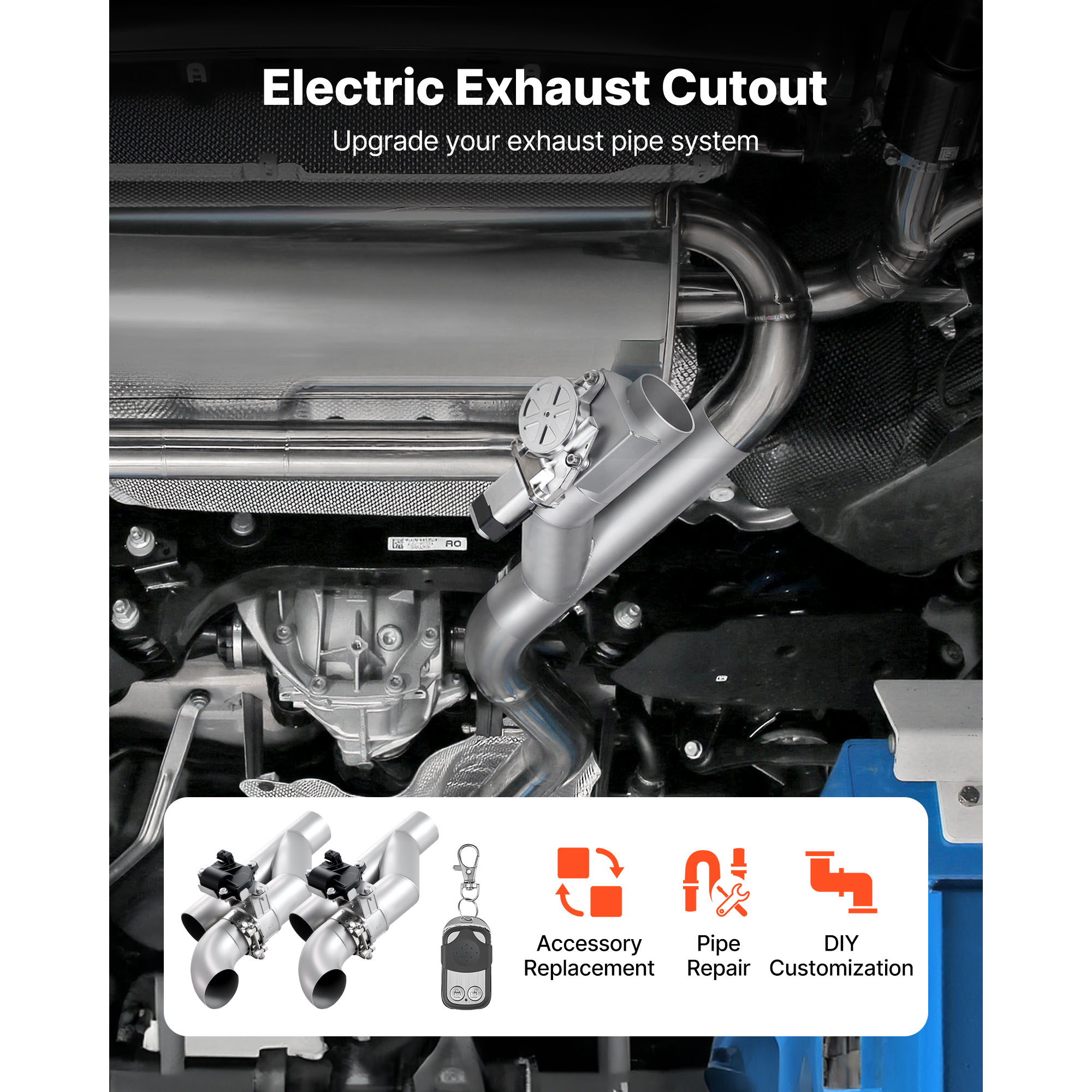 SucceBuy Electric Exhaust Cuto - Universal Remote Control ulasan dan harga