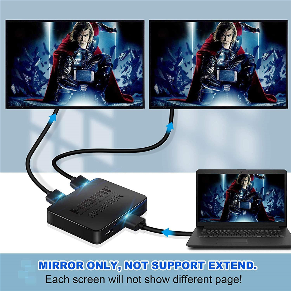 2023 Best 4K HDMI Splitter 1x2 - Home Cinema Apple ulasan dan harga