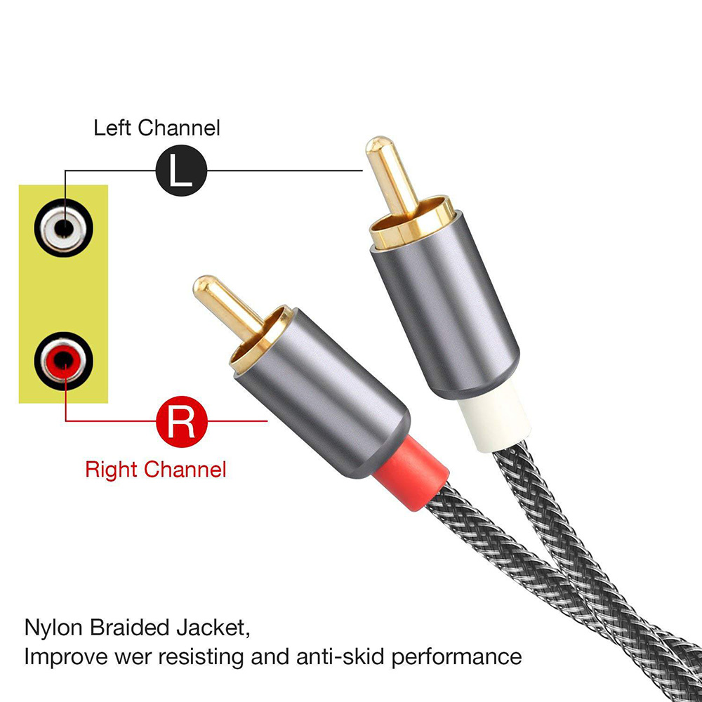 2RCA To 2 RCA Male To Male Aud - Home Cinema Sound System ulasan dan harga