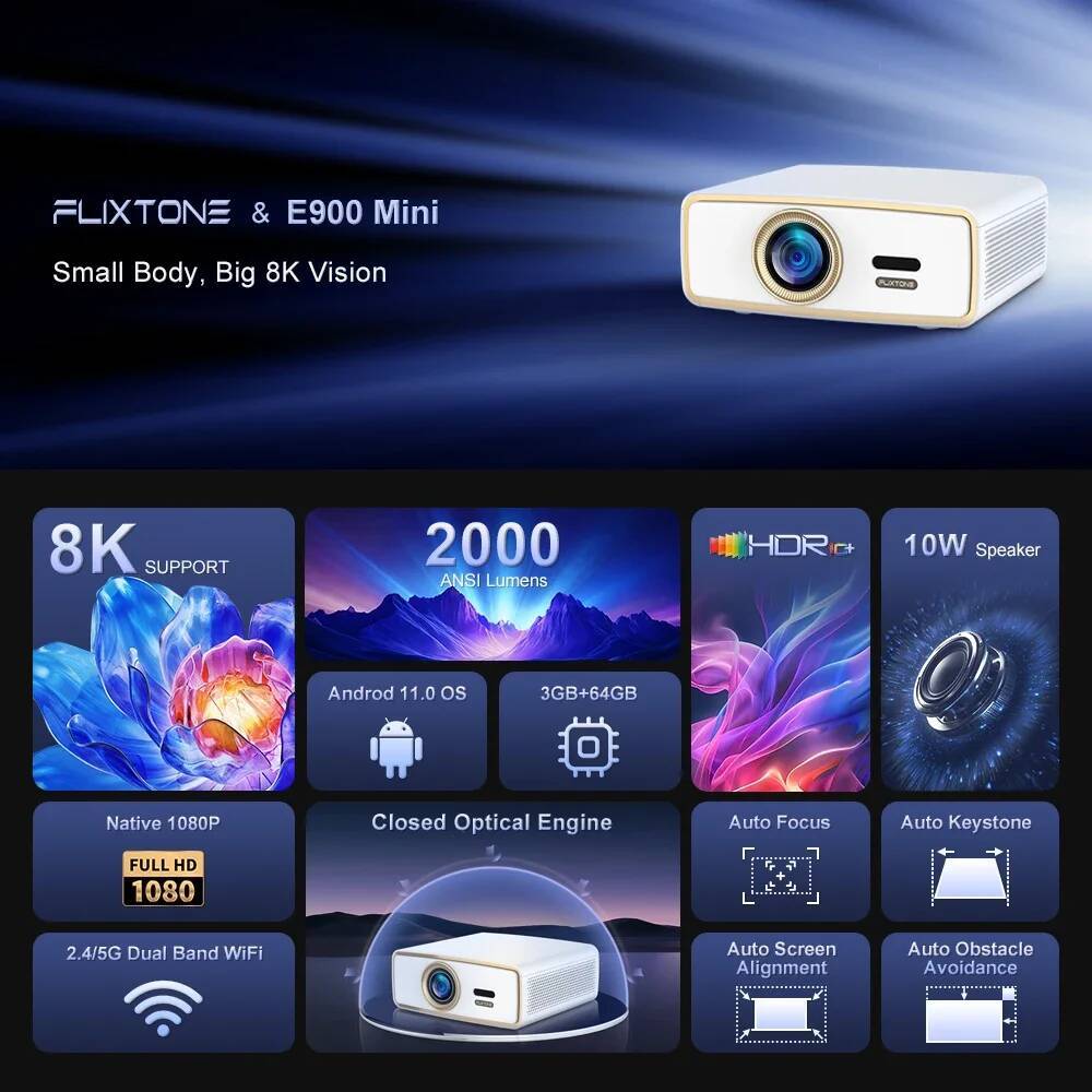 Flixtone E900 MINI Portable Pr - Home Cinema Gadgets ulasan dan harga